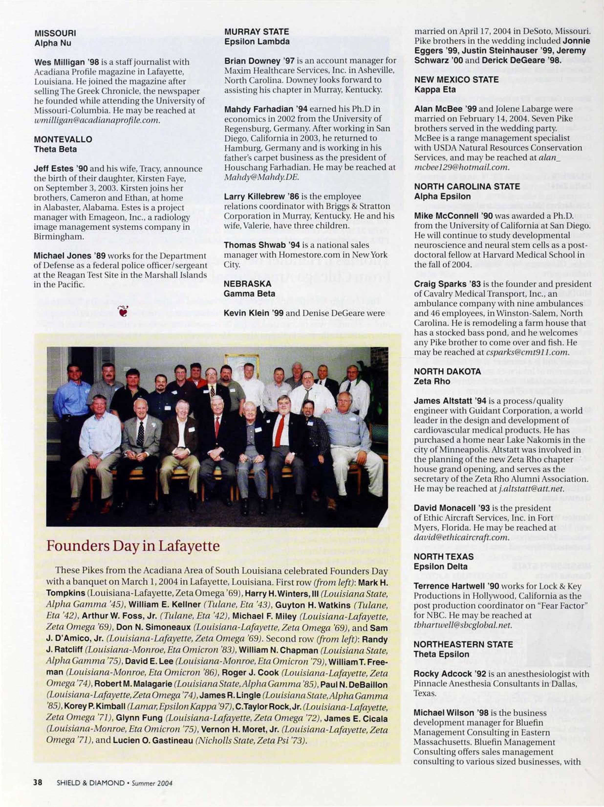 Founders Day in Lafayette